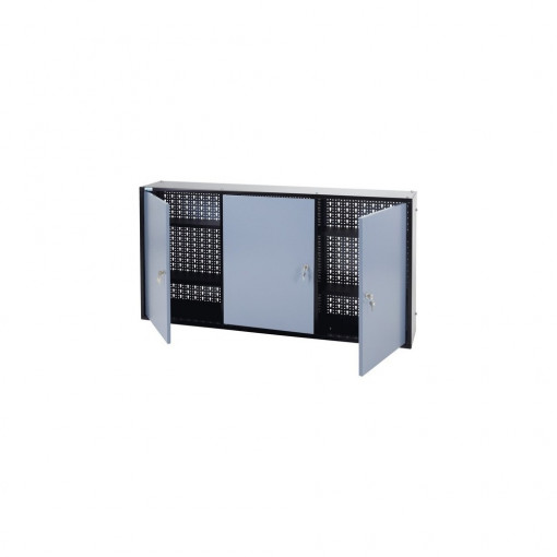 Dulap suspendat 1200x600x190 mm, cu 3 uși, 4 polițe și panou perforat