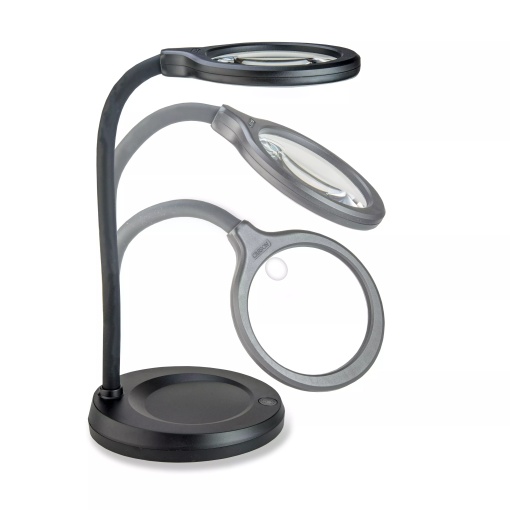 Lupa de birou DeskBrite 300 cu 2 x putere, lupa asferica - Carson