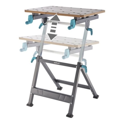 Masa de lucru Wolfcraft MASTER 650 ERGO, inaltime reglabila 780 - 950 mm