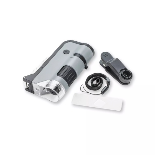 Microscop MicroFlip de buzunar Carson, cu LED-uri UV
