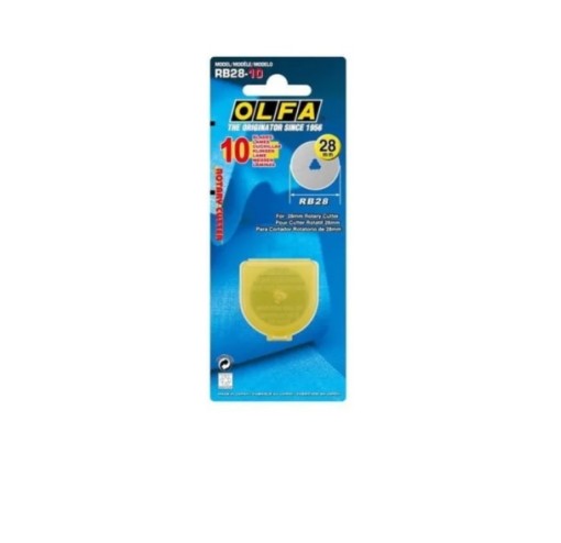 RB-28-10 Set 10 lame cutter rotativ 28 mm ,Olfa