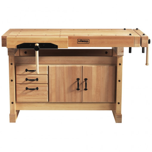 Banc de lucru pentru tamplarie PROFI Elite 1500 + dulap SM03, Sjobergs