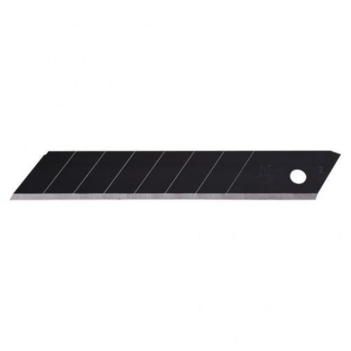BL13P Set 10 lame cutter negre, EXTRA SHARP de tip L- 18 mm, NT Cutter