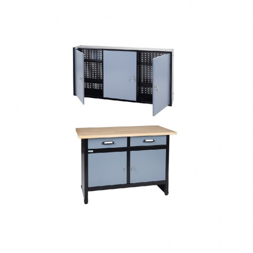 Combo banc de lucru profesional cu dulap suspendat,1200mm
