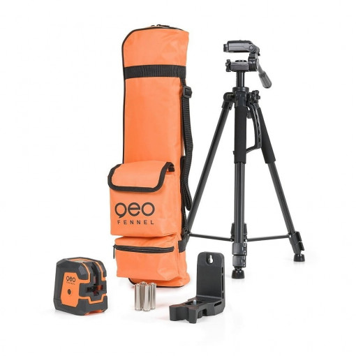 Geo1X-GREEN cu trepied – Nivela laser liniara cruce VERDE, GEO-FENNEL
