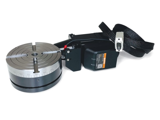 Masa rotativa cu pregatire CNC cu motot pas cu pas 36V, freze Sherline