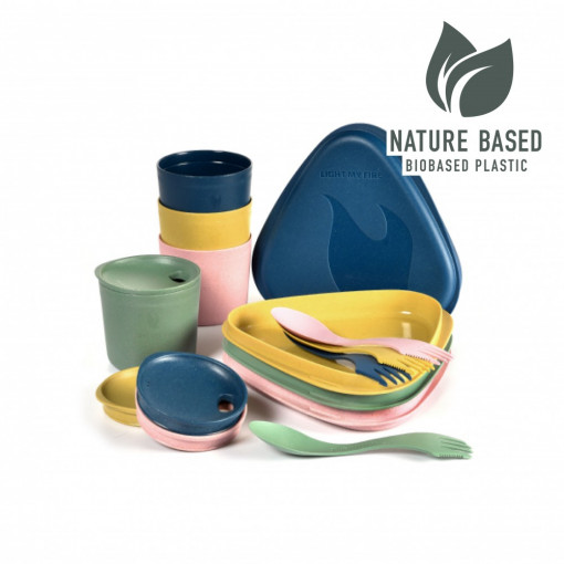 PICNIC FOR 4 BIO set vase picnic pentru 4 persoane, LIGHT MY FIRE