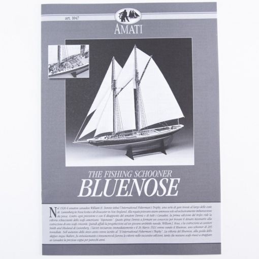 Planuri constructie navomodel Amati, Bluenose, o goeleta de pescuit