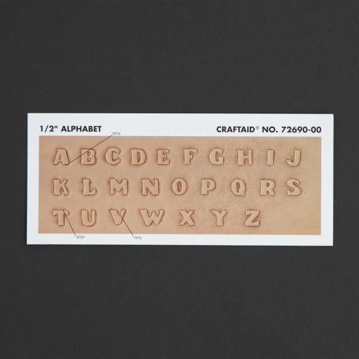 Sablon pentru pielarie, litere mari, 12mm - Tandy Leather