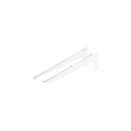 Set suporti raft pe sina Dolle Angle Brackets 480mm, alb, 2 piese