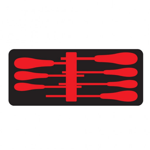 Suport MOB IUS OSC pentru 7 surubelnite Tamper TORX cu amaner bimaterial