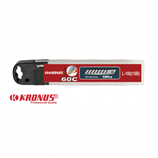 7556.1 C60 Set 10 lame cutter segmentate 18 mm, KRONUS
