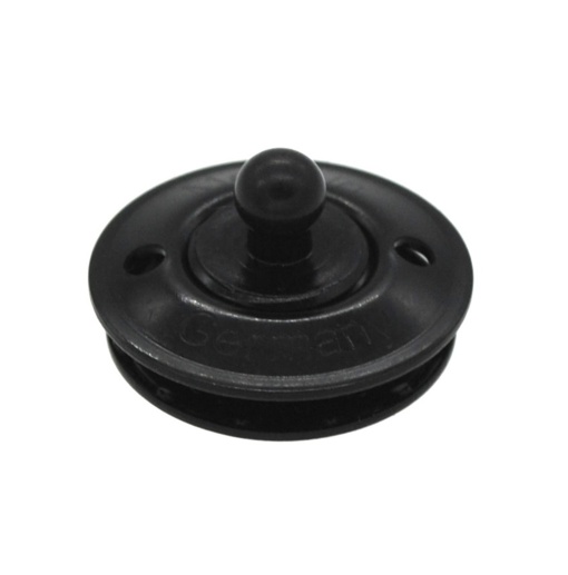 Parte inferioara cromat negru pentru textile/piele, sisteme de fixare LOXX