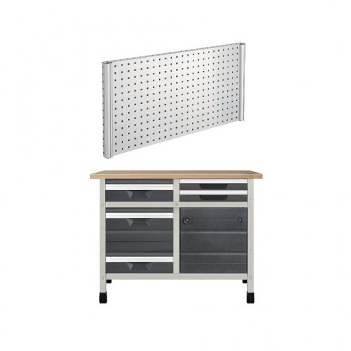 WB11 Banc de lucru 1130x650x860 mm cu panou pentru scule, Wolfcraft