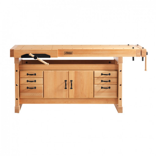 Banc de lucru pentru tamplarie PROFI Elite 2000 + dulap SM04, Sjobergs