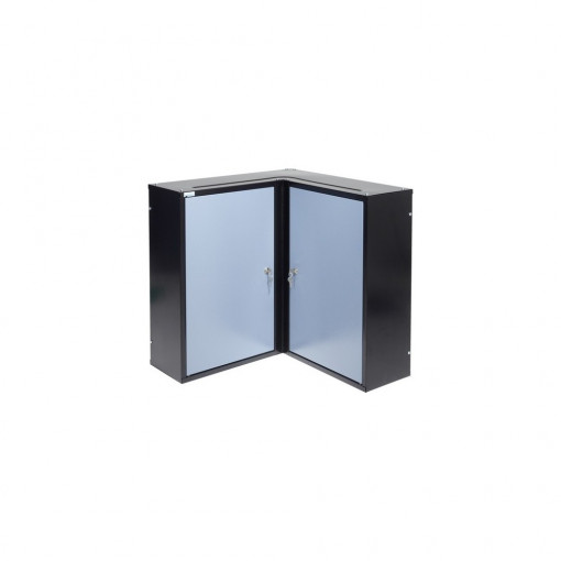 Dulap suspendat pentru colț 600x600x190 mm, cu 2 uși și 4 polițe