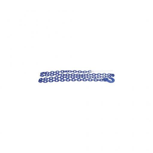 Lanț tip Choker 8mm, 2,5m, cu crlig și ac, albastru