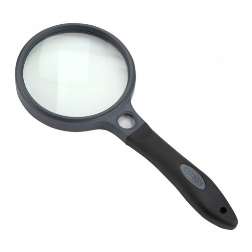 Lupa de mana SureGrip putere 2x/11.5x din sticla, CARSON