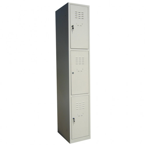 Vestiar metalic cusetat 1x3 cusete "MAXI" , 312x450x1800 mm