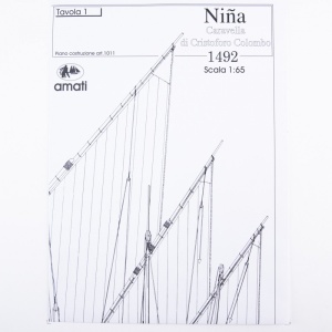 1011 Planuri constructie navomodel Amati Nina, 1492 - Img 4