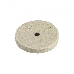 2130000 Disc lustruire/ceruire din pasla, diam 75mm, ax, diam 10mm, Wolfcraft
