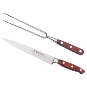 2500TLDFOURCHB Set cutit si furculita baioneta, lungime 20cm, Sabatier Elegance - Img 1