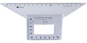32724 Echer special- unghiuri duble 45 grade pentru tamplarie, Shinwa - Img 1