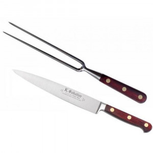 8500TLDFOURCHB Set cutit si furculita baioneta- cutie cadou, lungime 21cm, Sabatier Auvergne - Img 1