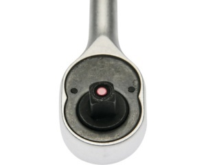 Antrenor cu clichet reversibil WGB 3/8" 200 mm, crom-vanadiu, mâner bicomponent cu buton - Img 2