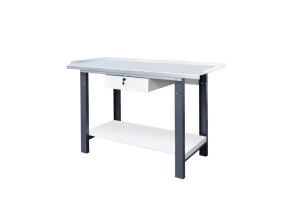 Banc de lucru metalic Farin 1500 mm, blat zincat, sertar si polita
