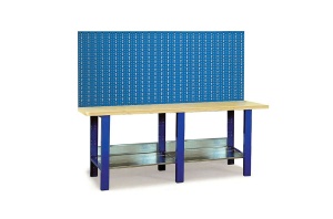 Banc de lucru metalic Werkmeister 2000-19, 2000 mm, panou perforat