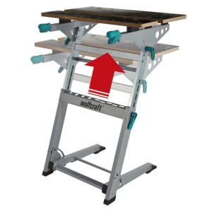 Banc de lucru Wolfcraft MASTER 700 6908000, reglabil pe inaltime 780 - 950 mm - Img 2