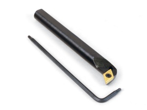 Bare de alezat cu insertie din carbura de tip LH 55°, 8mm pentru strung Sherline - Img 1