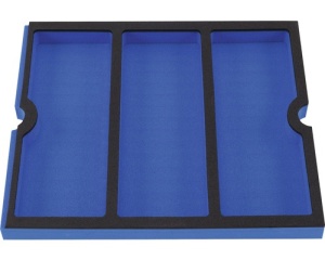 Bază din burete pentru sertare Industrial 268x38x240 mm, mărimea L, 3 compartimente