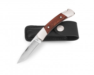Briceag Buck 501 Squire 0501RWS-B, otel 420HC, maner lemn si nichel argintat, Lockback - Img 5