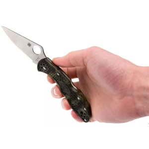 Briceag Delica® 4 FRN Zome Green, Spyderco - Img 7