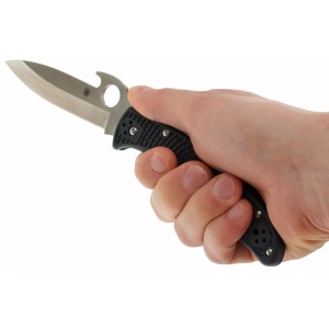 Briceag Endura® 4 FRN Grey Emerson Opener, Spyderco - Img 6