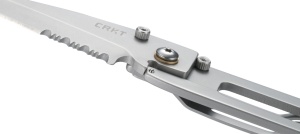 Briceag K.I.S.S. Silver w/Triple Point Serrations, CRKT - Img 8