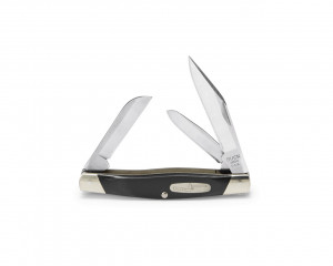 Briceag traditional Buck 303 Cadet (0303BKS-B / 0303RWS-B), 3 lame otel 420HC, slipjoint, negru / lemn Rosewood