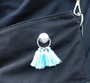 Buton superior cromat negru cu inel pentru sisteme de fixare LOXX - Img 4