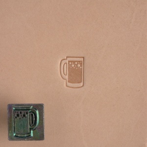 Cap de stanta de embosare 2D Craftool Mini, model bere (Beer) - Tandy Leather 8855-00