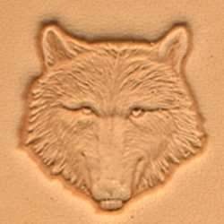 Cap de stanta de embosare 3D Craftool, model cap de lup (Wolf Head) - Tandy Leather 88459-00 - Img 2