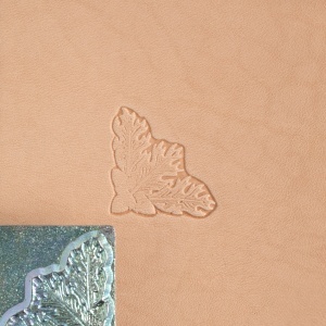 Cap de stanta de embosare 3D Craftool, model colt cu frunza de stejar (Oak Leaf Corner) - Tandy Leather 8536-00