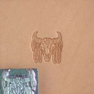 Cap de stanta de embosare 3D Craftool, model craniu de indian (Indian Skull) - Tandy Leather 88436-00