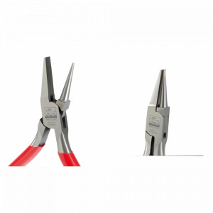 Cleste plat, rotund fara arc 130mm pentru bijutieri, ANTILOPE, Niqua - Img 1