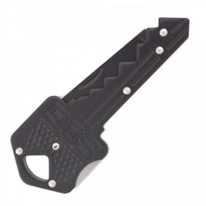 Cutit breloc SOG Key Knife Black KEY-101, lama 5Cr13MoV, Lockback, design cheie, EDC Keychain Knife - Img 3