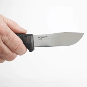 Cutit de supravietuire , camping, outdoor, vanatoare Morakniv AMBERG Full Flat INOX- Black Skies - Img 5