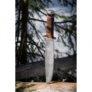 Cutit Fallkniven NL1L Frej Lam. VG10 Satin Finish Lama 250 mm Otel Laminat VG10 Maner Piele - Img 6