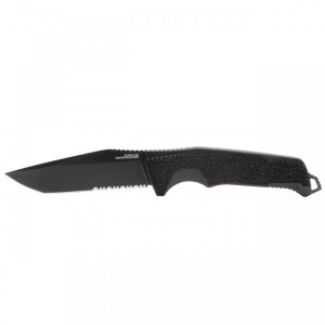 Cutit lama fixa SOG Trident FX - Serrated - Blackout - Img 6