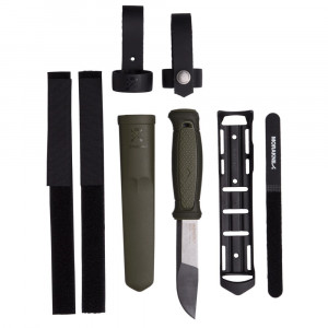 Cutit outdoor Morakniv Kansbol Multi-Mount Green, otel inoxidabil 12C27, compatibil amnar, sistem de prindere MOLLE Multi-Mount - Img 3